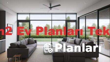 100 m2 Ev Planları Tek Katlı