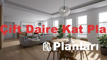 2+1 Çift Daire Kat Planları