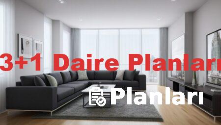 3+1 Daire Planları