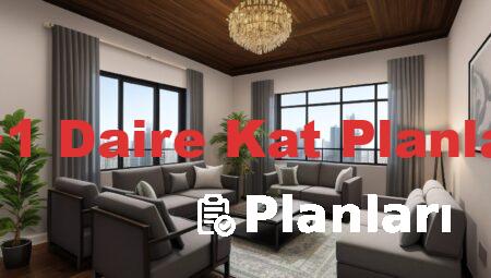 1+1 Daire Kat Planları