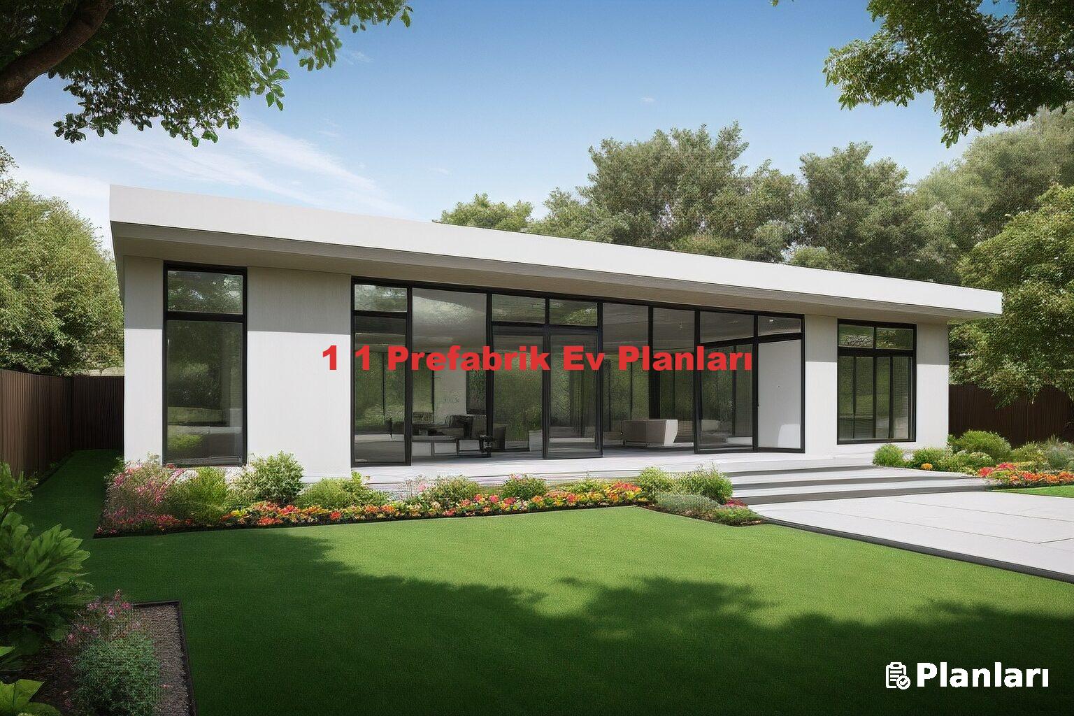 1 1 Prefabrik Ev Planları