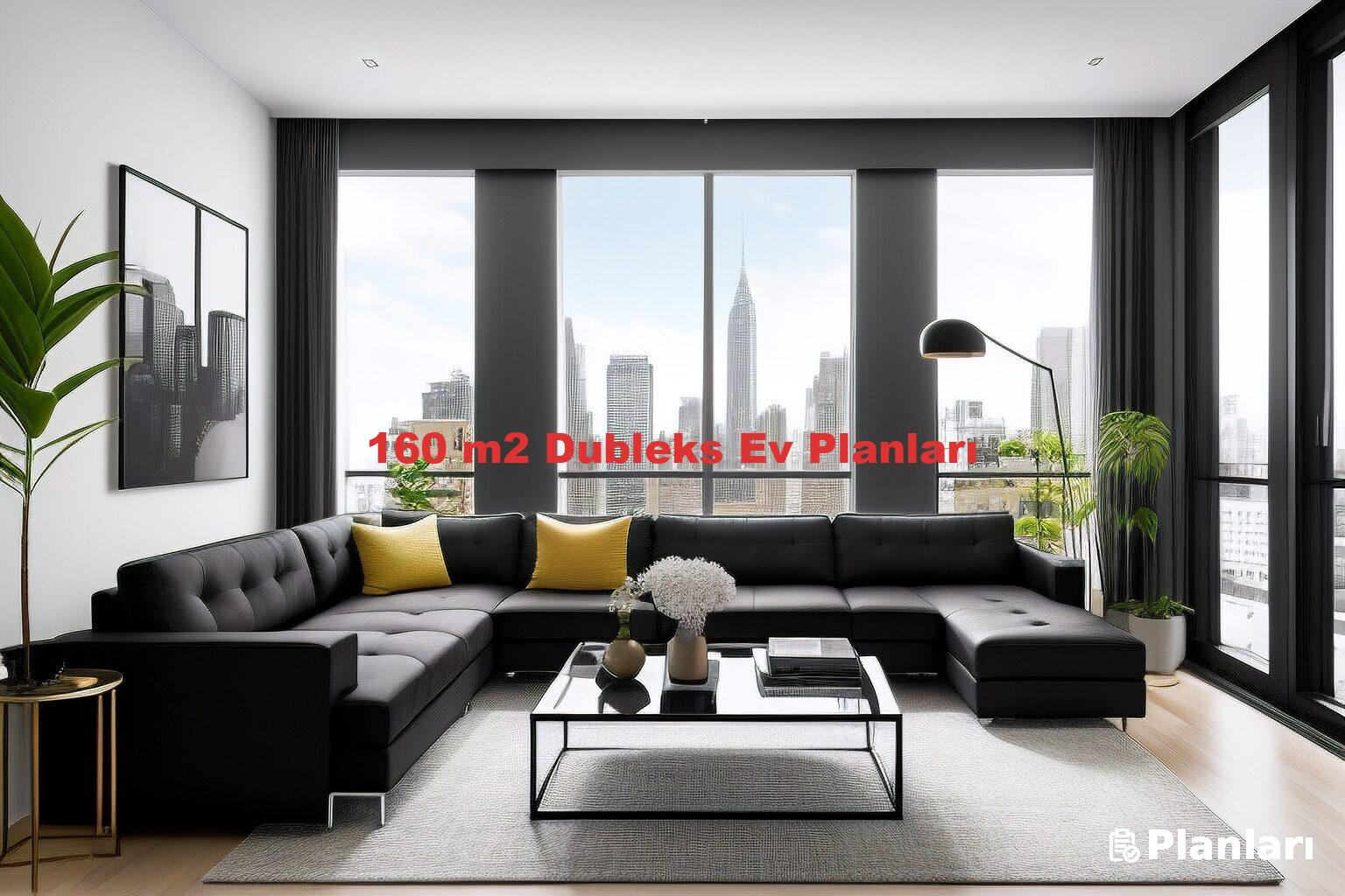 160 m2 Dubleks Ev Planları