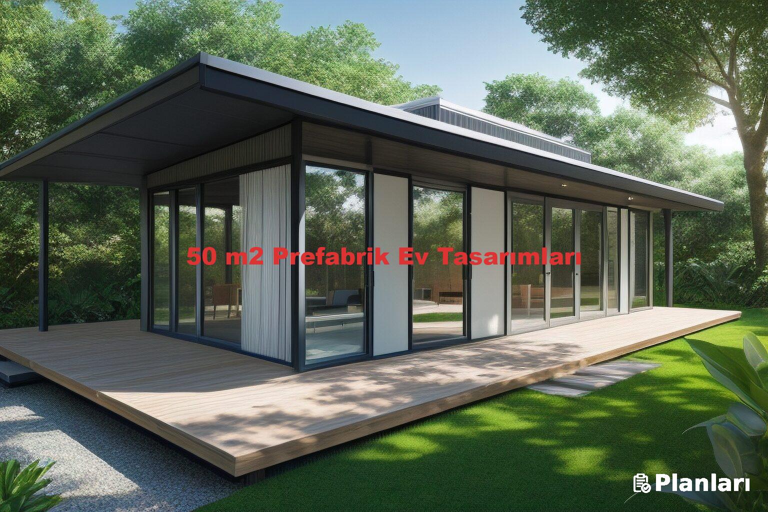 50 m2 Prefabrik Ev Tasarımları