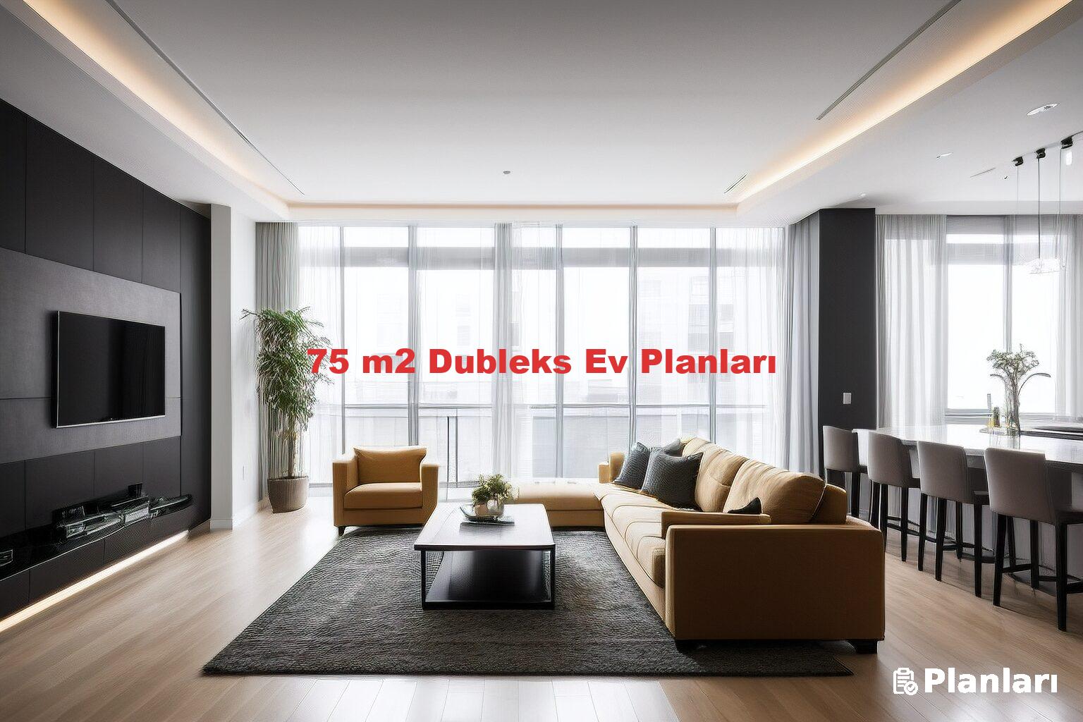 75 m2 Dubleks Ev Planları